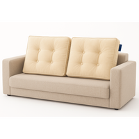 Coussin de dossier canapé matelassé beige
