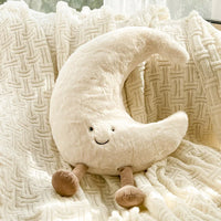 Coussin canapé lune mignon en coton et polyester