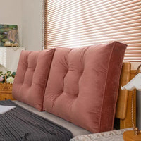 Coussin pour dossier de canapé ou de lit le coussin est bordeux