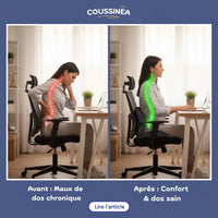 deux image compartives sur la bonne position a adopter 