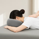 Coussin ergonomique repos massage gris - confort nuque et dos
