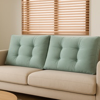 Coussin de dossier canapé matelassé vert