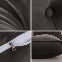 Coussin de dossier canapé matelassé noir