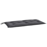 Coussin pour banc exterieur impermeable uni Gris anthracite