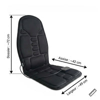Coussin massage Chauffant pour Voiture et Maison – 7 Zones de Massage