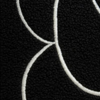 Coussin canapé camélia noir et blanc