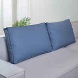 Coussin dossier canapé simili cuir rectangulaire