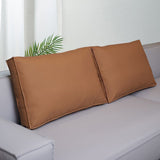 Coussin dossier canapé simili cuir rectangulaire