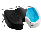 Coussin coccyx à mémoire de forme avec gel