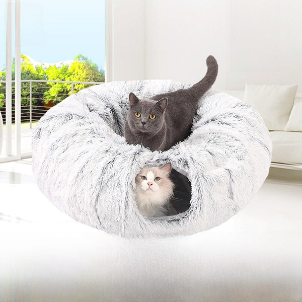Coussin chat avec tube