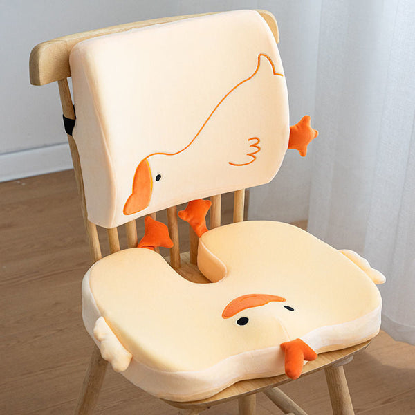Coussin de chaise en forme d'oie