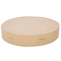 Coussin Bain de Soleil Rond Effet Raphia - XXL 180 cm