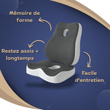 Coussin lombaire à mémoire de forme