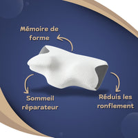 Coussin anti ronflement à mémoire de forme - Ergomax