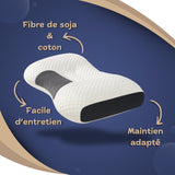 Coussin cervical en fibre de soja