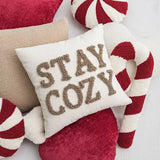 Coussin Bonbon de Noël Rouge et Blanc