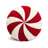 Coussin Bonbon de Noël Rouge et Blanc