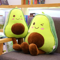 Coussin peluche avocat mignon