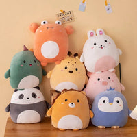 Coussin peluche pingouin chamallow