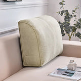 Coussin de canapé pour le dossier d'un canapé beige. Le coussin est de couleur beige avec une poche sur le coté