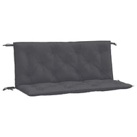 Coussin pour Banc exterieur impermeable uni gris anthracite lot de 2