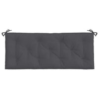 Coussin pour Banc exterieur impermeable uni gris anthracite lot de 2