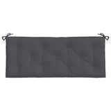 Coussin pour Banc exterieur impermeable uni gris anthracite lot de 2