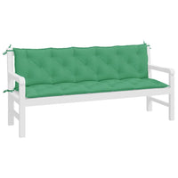 Coussin pour Banc Extérieur Imperméable uni vert lot de 2