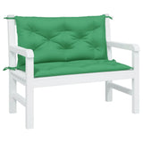 Coussin pour Banc Extérieur Imperméable uni vert lot de 2