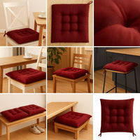 Coussin de chaise 40x40 bordeaux