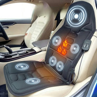 Coussin massage Chauffant pour Voiture et Maison – 7 Zones de Massage