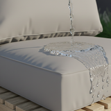 Coussin extérieur imperméable waterproof – Housse amovible et lavable